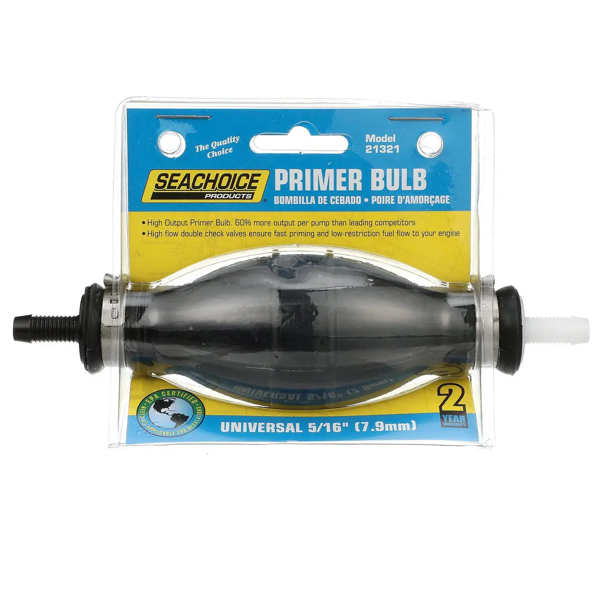 Seachoice 21321 Primer Bulb, 5/16 In., Fuel 1