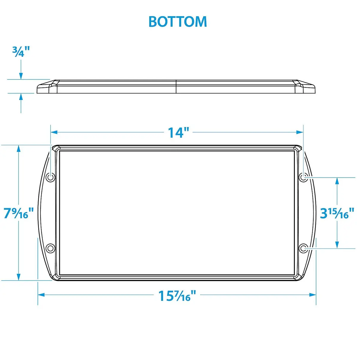 Seachoice 21971 Premium Durable Battery Tray, Fits Group 31 Batteries 2