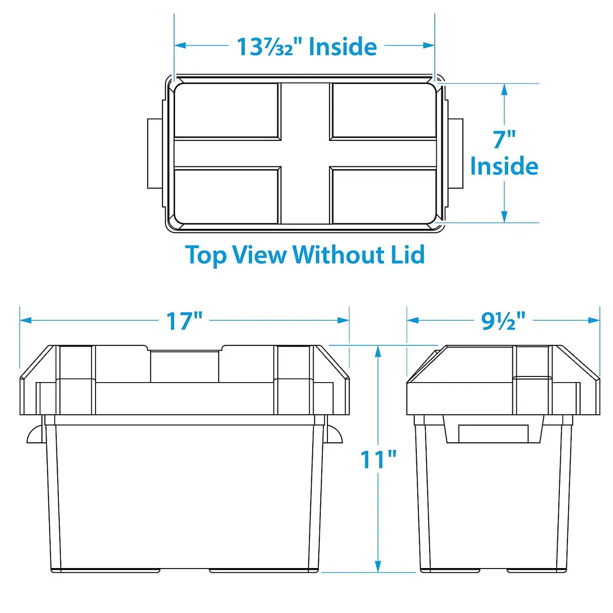 Seachoice 22080 Uscg-Approved Marine Group 27 Series Standard Battery Box W/, Strap & Mount Kit 1