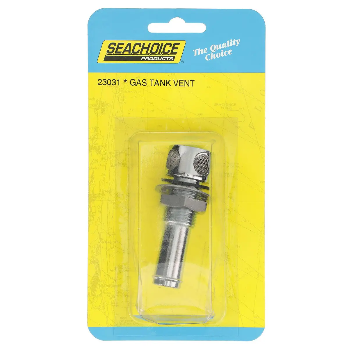 Seachoice 23031 Thru Hull Fuel Tank Vent, Chrome-Plated Brass, 5/8 In. 2