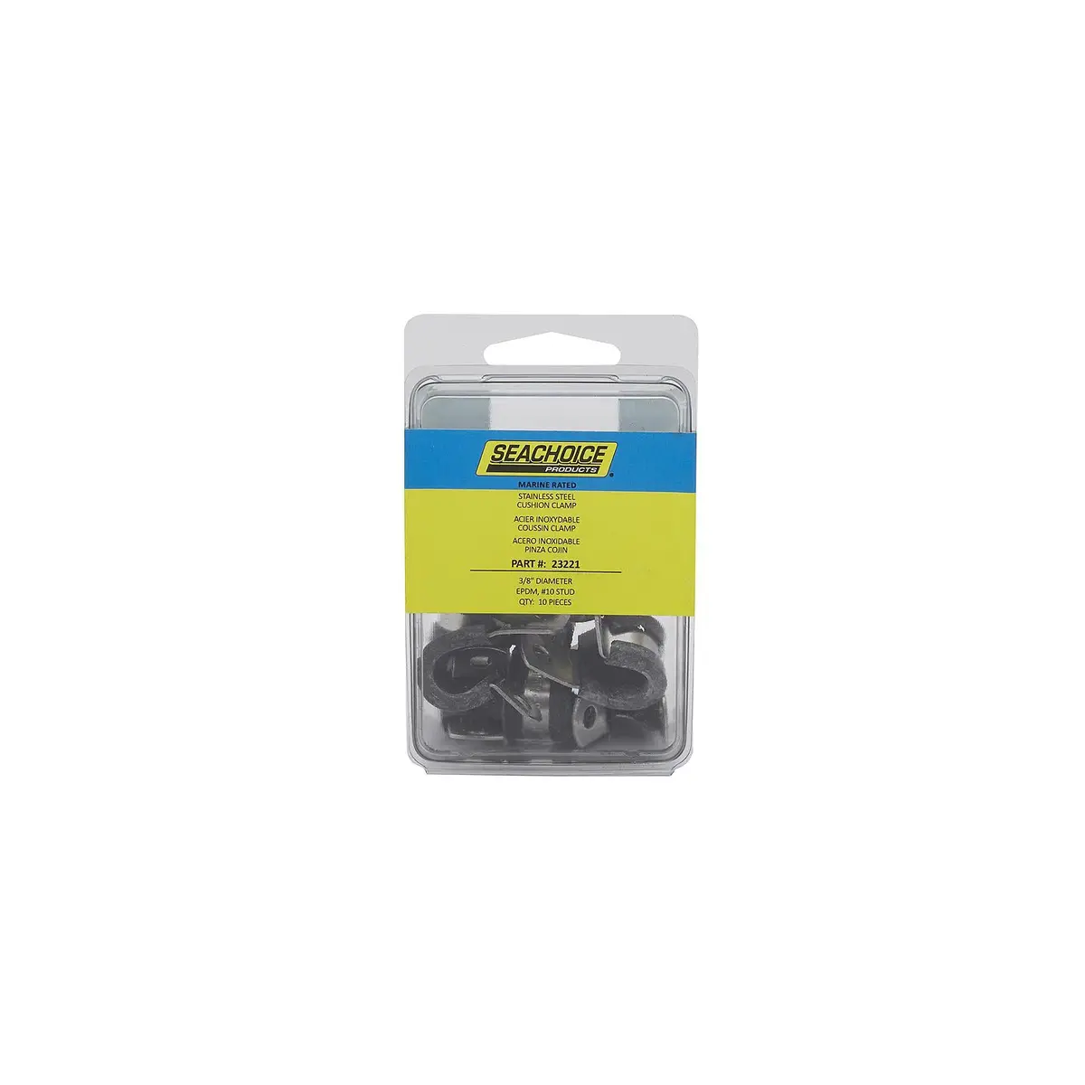 Seachoice 50-23221 Stainless Steel Cushion Clamp 3/8" 2