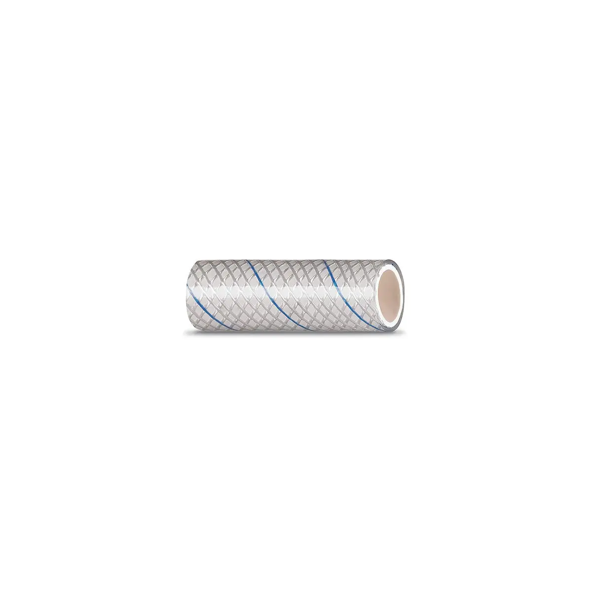 Seachoice 164-0125 23561 Clear Reinforced Pvc Tubing W/Blue Tracer 164 Series, 1/2" X 25' 1