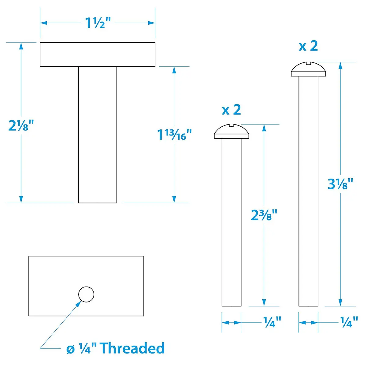 Seachoice 28071 Mounting Bolt And Isolator For Motorguide (Sold As Set Of 4) 1