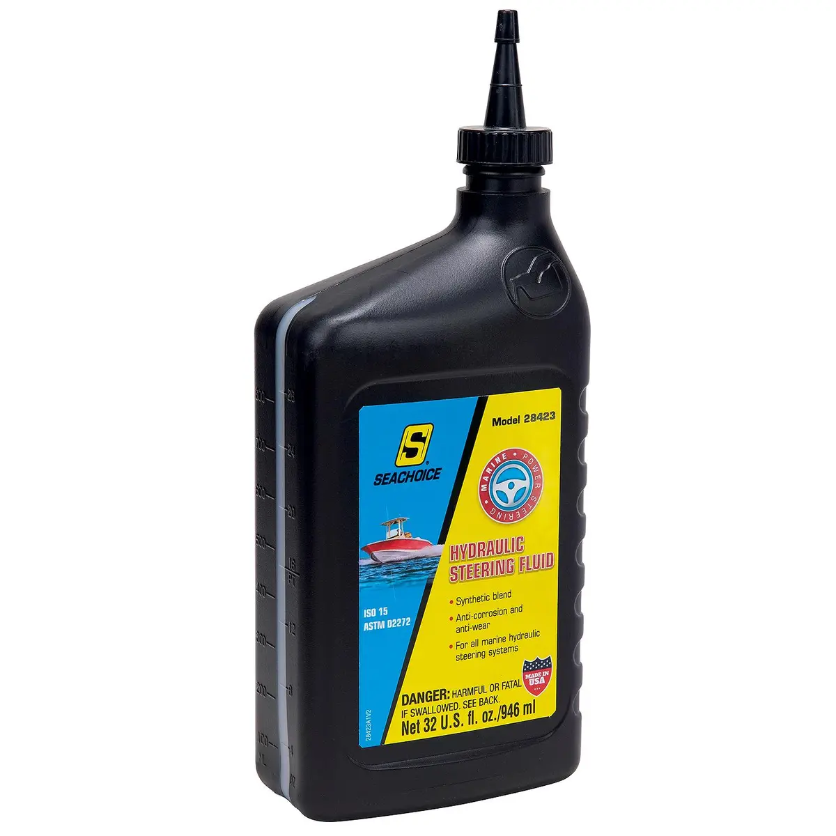 Seachoice 28423 Hydraulic Steering Fluid Synthetic Blend, Iso 15, 1 Qt. 1
