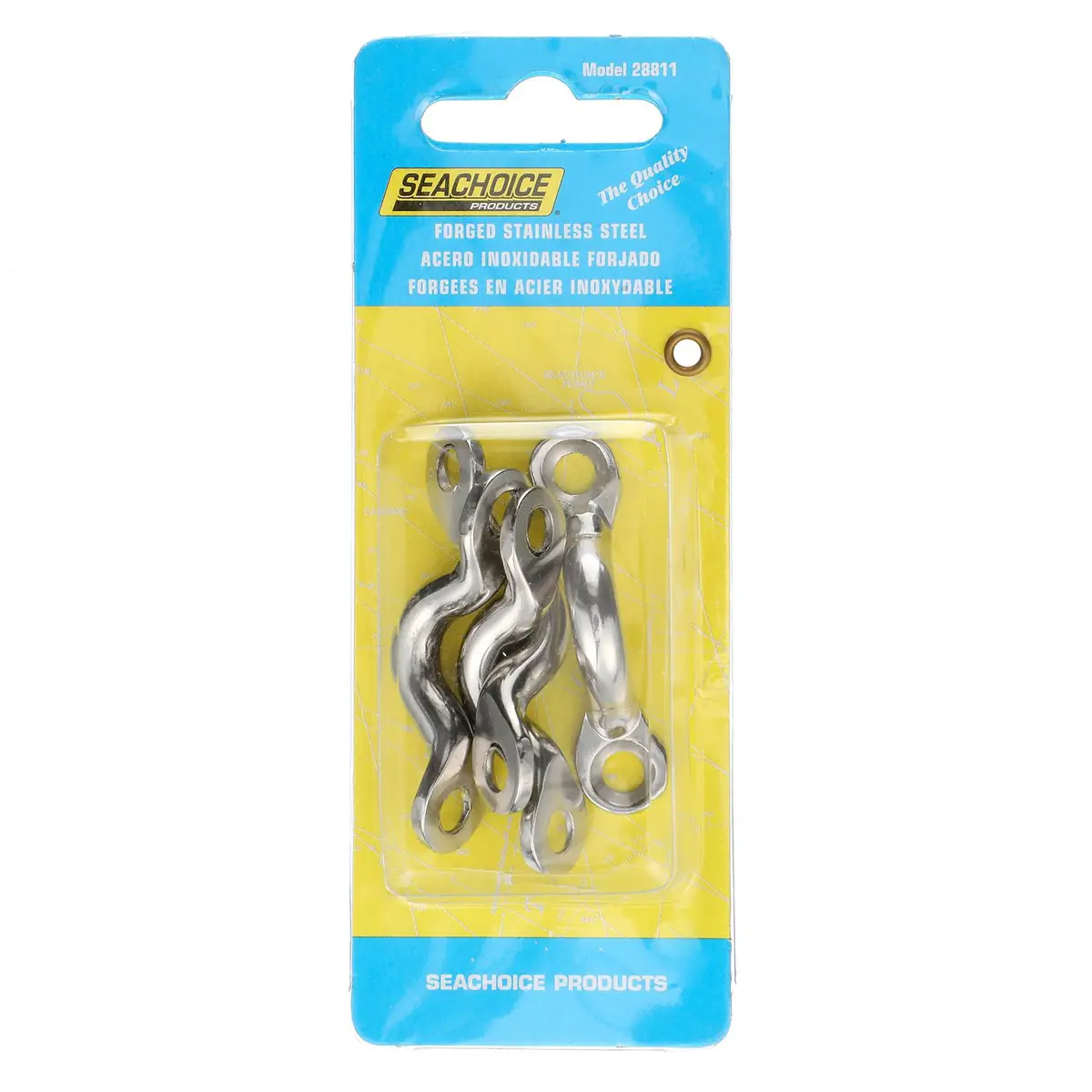 Seachoice 28811 Stainles Steel Eye Straps1-7/8" L X 11/32" Id Eye (4 Per Pack) 1