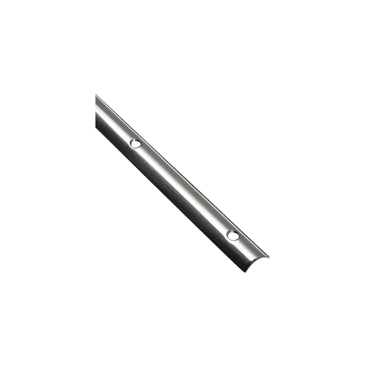 Seachoice 29404 Stainless Steel Hollow Back Rub Rail, 1-1/4"W X 12' L, .077 Ga. 1