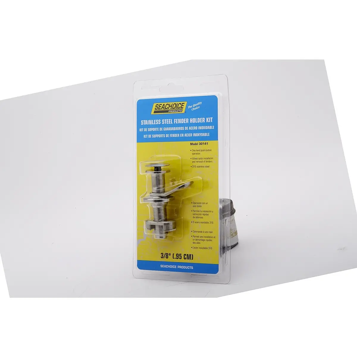 Seachoice 30141 Stainless Steel Fender Holder Kit, 3/8" 1