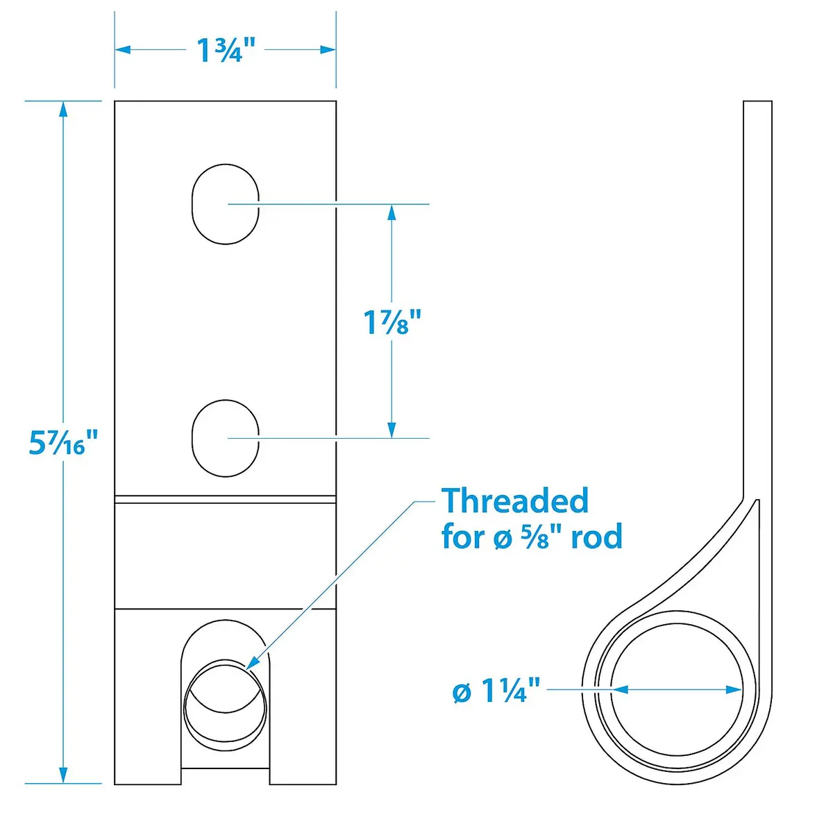 Seachoice 30201 Ss Lifting Eye Adapter Plate For Use W/ 30231 & 30241 1