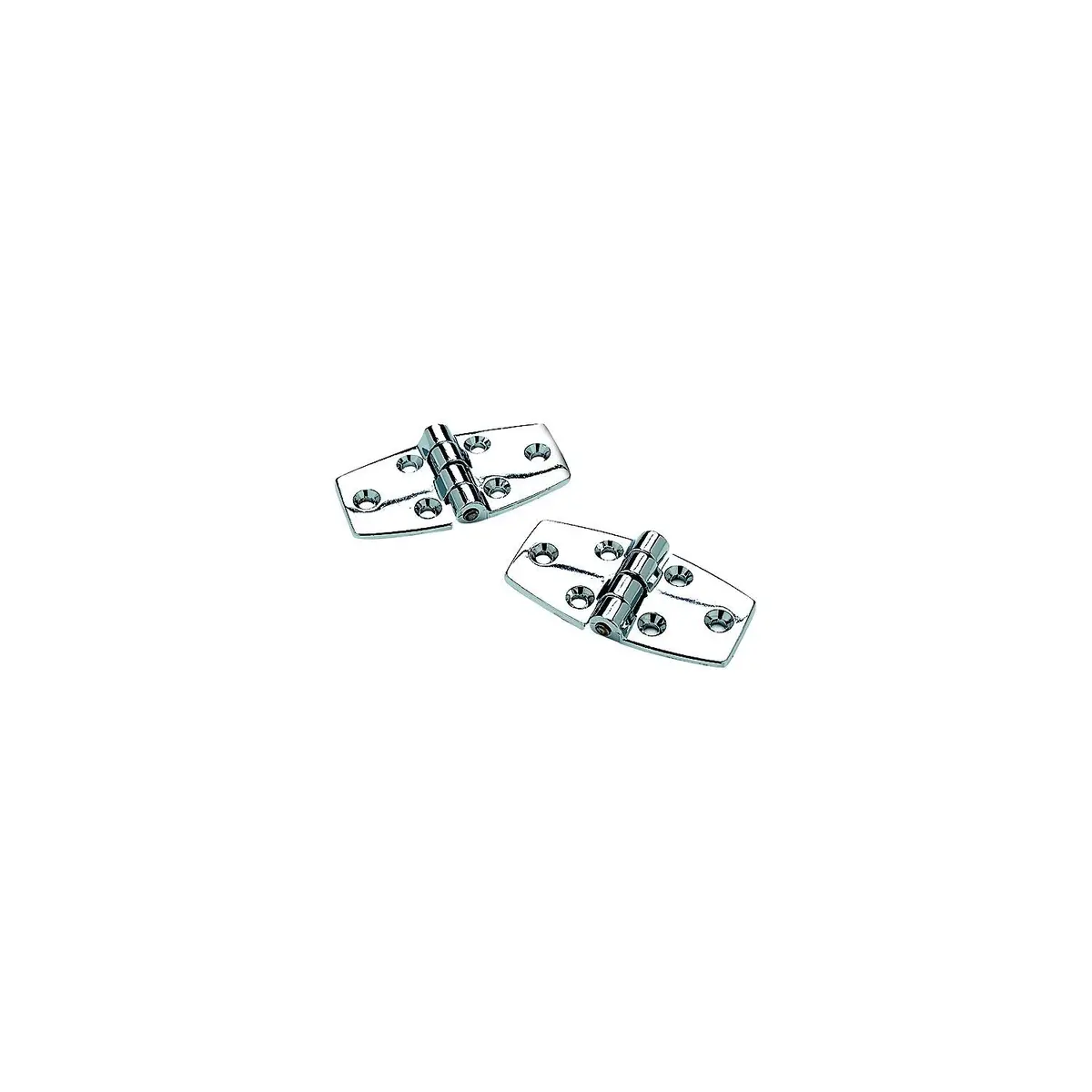 Seachoice 34241 (2) 3" X 1-1/2" Chrome Plated Zinc Utility Hinges W/ 120 Degree, Opening 1