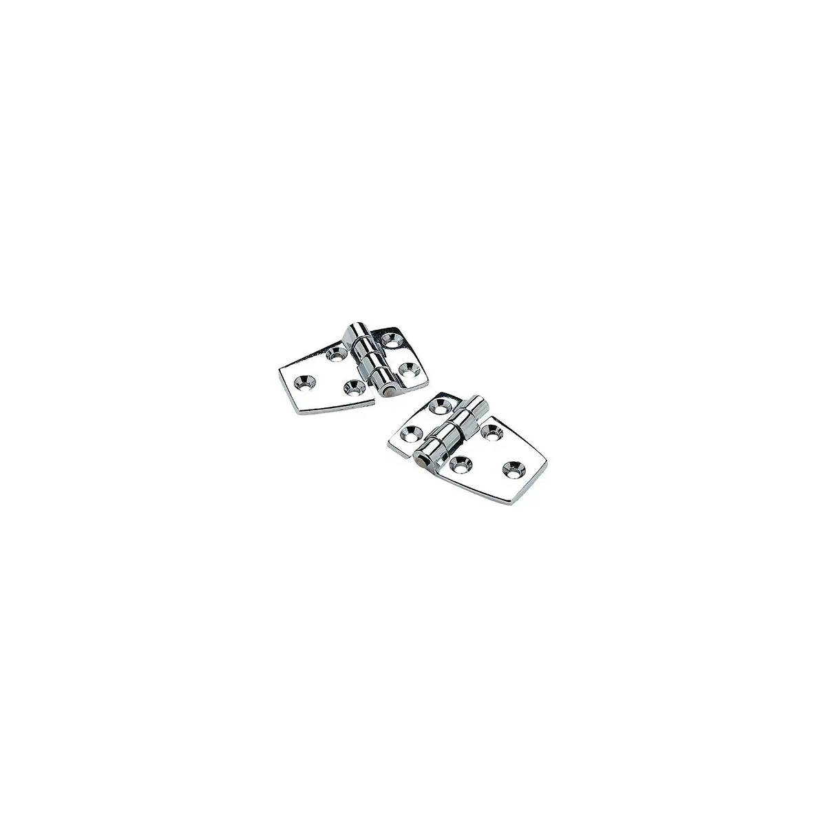 Seachoice 34401 (2) 2-1/4" X 1-1/2" Chrome Plated Zinc 3/4" Short Side Hinges 1