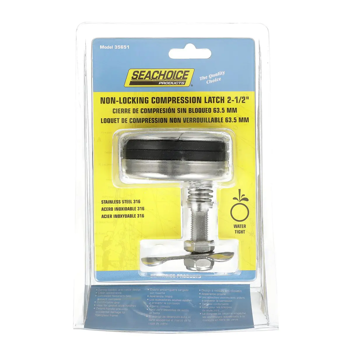 Seachoice 50-35651 Non-Locking Grand Compression Latch, 2-1/2" 2