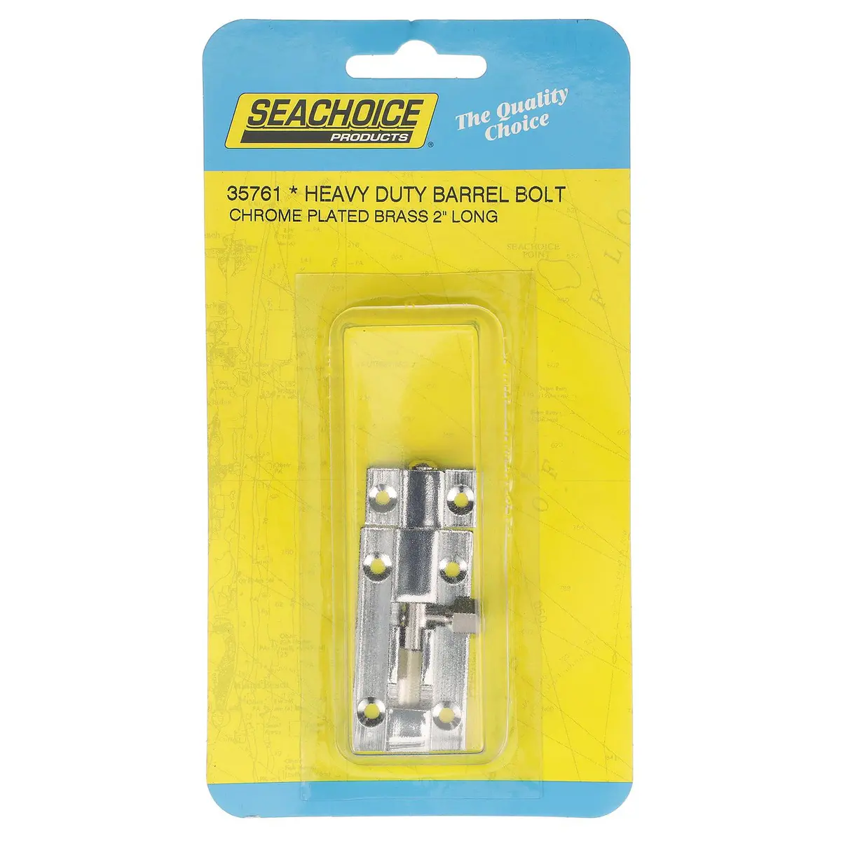 Seachoice 50-35761 Heavy Duty Chrome Plated Barrel Bolt 1