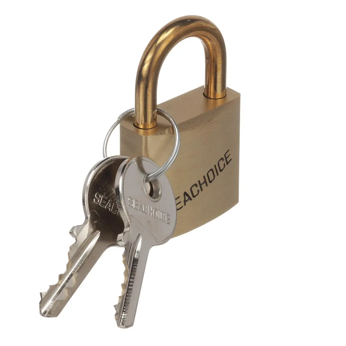 Seachoice 37231 2" Solid Brass Body Padlock Single Lock 1
