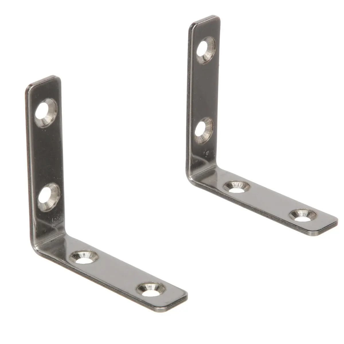 Seachoice 37551 Stainless Steel 90 Degree Angle Brackets (1 Pair Per Pack) 1