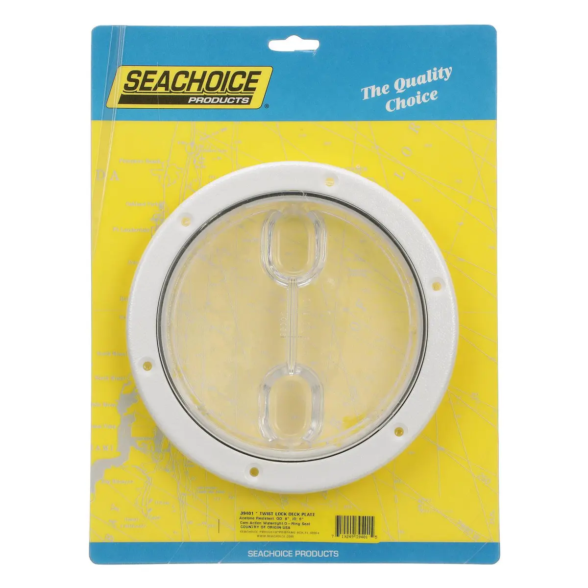 Seachoice 39401 Polypropylene Twist 'N' Lock Deck Plate 1