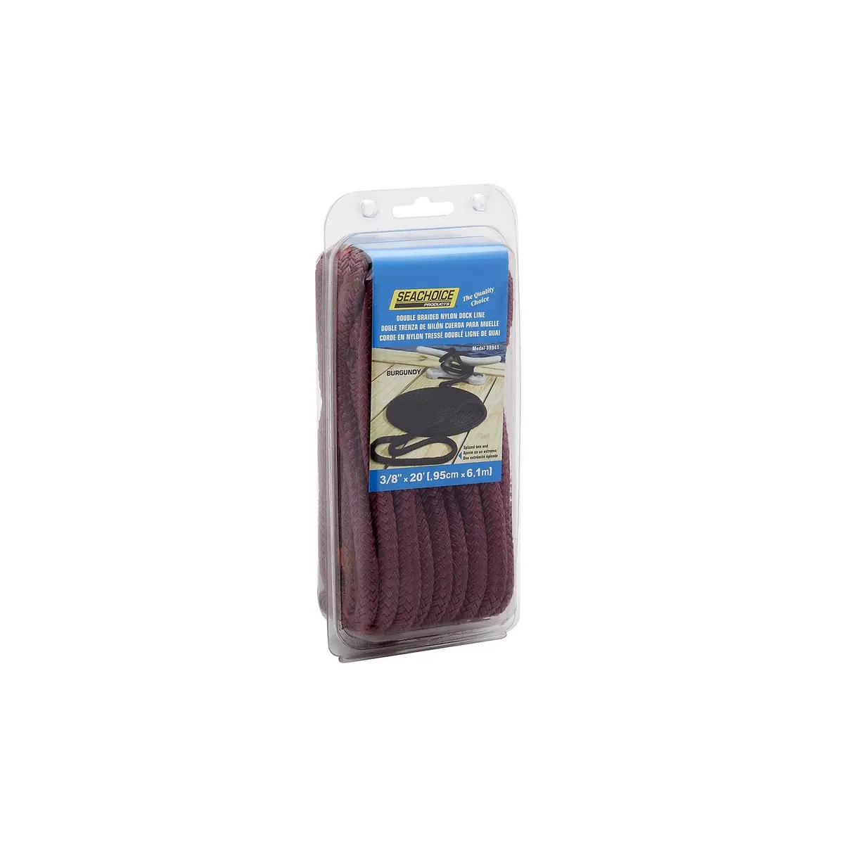 Seachoice 39941 Double Braid Nylon Dock Line 1