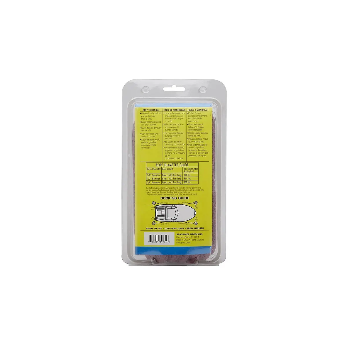 Seachoice 39971 Double Braid Nylon Dock Line 1