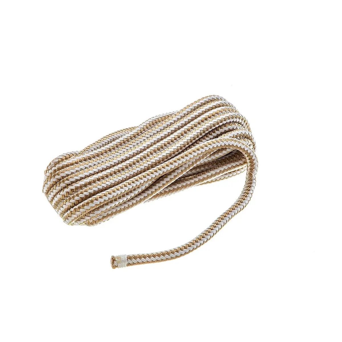 Seachoice 40021 Double Braid Nylon Dock Line 3/8" X 25' Gold/White 1