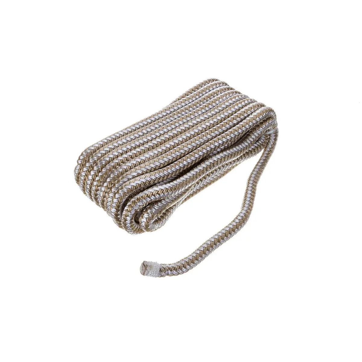 Seachoice 40081 Double Braid Nylon Dock Line 3/8" X 20' Gold/White 1