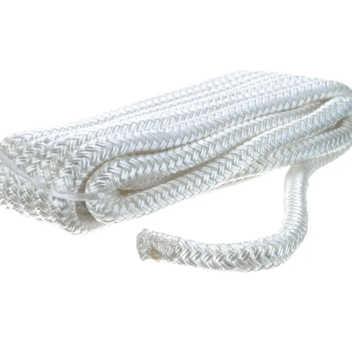Seachoice 40091 Double Braid Nylon Dock Line 3/8" X 15' White 2