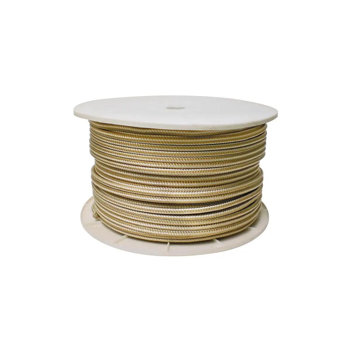 Gold/White Double Braid, 5/8" X 600' 1