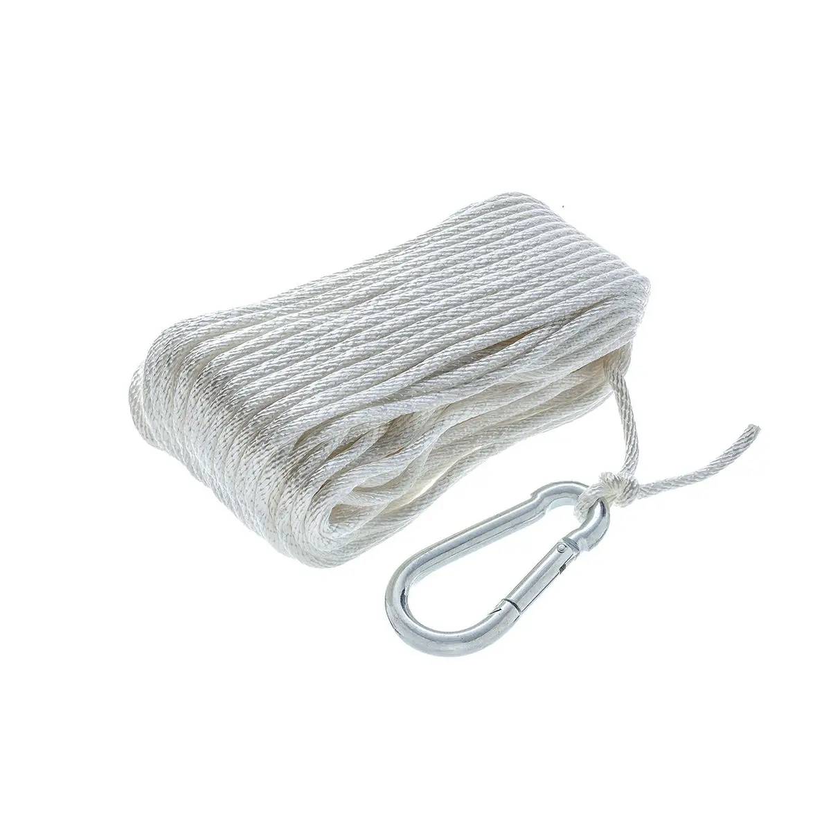 Seachoice 40221 Solid-Braid Nylon Anchor Line, White, 3/16" X 100' 2
