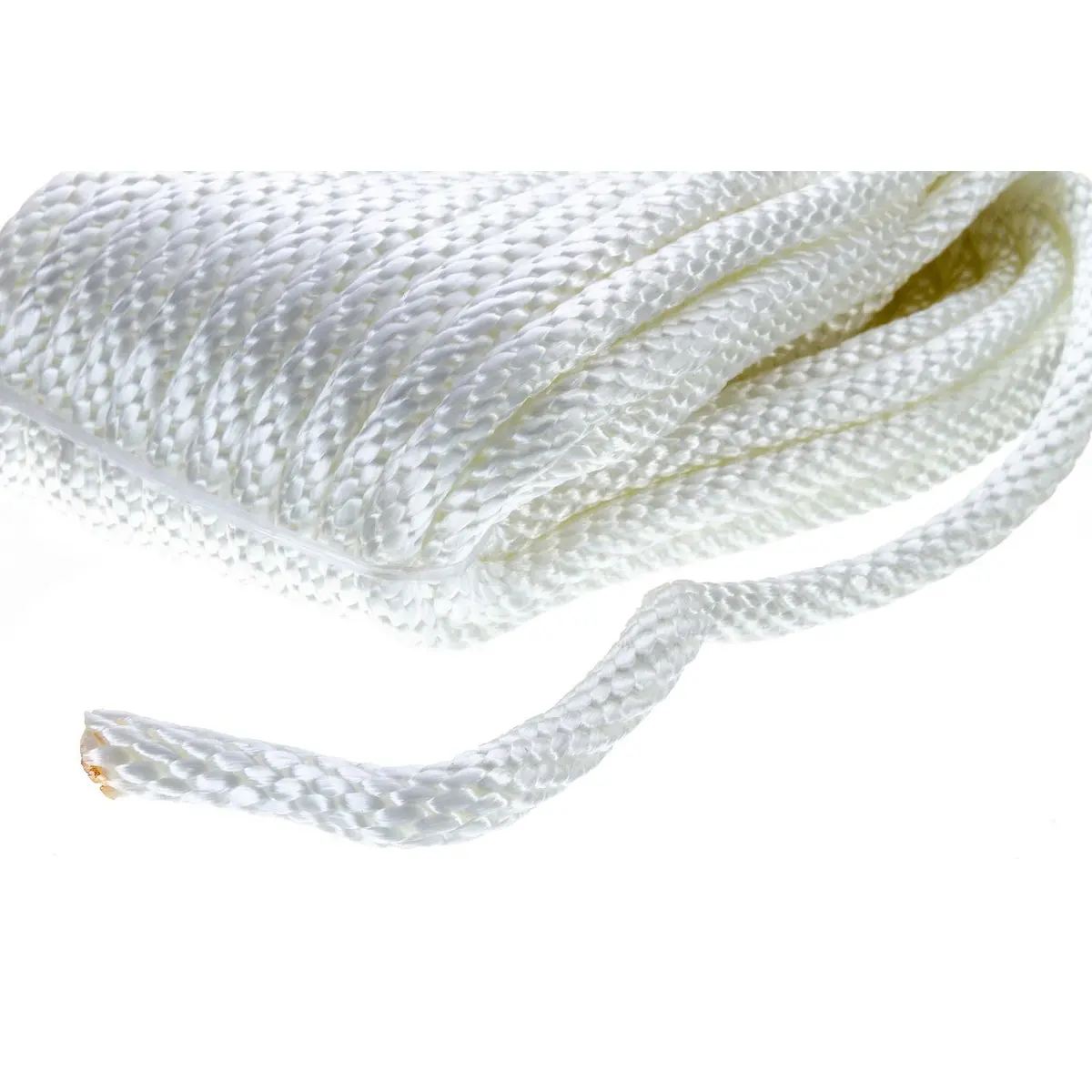 Seachoice 40231 Solid-Braid Nylon Anchor Line, White, 3/8" X 50' 1