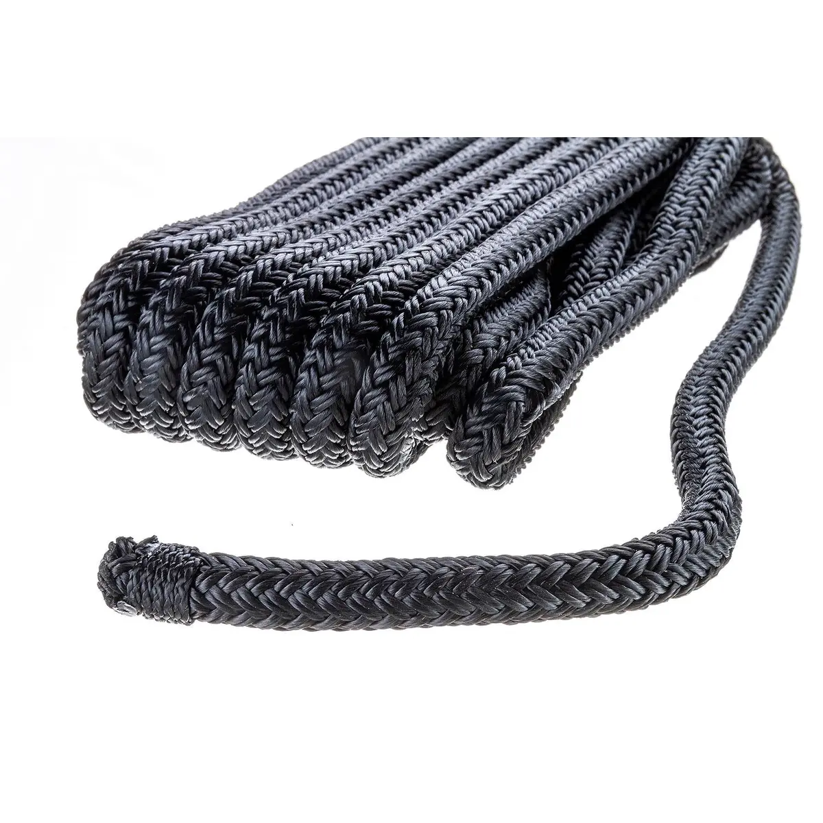 Seachoice 40291 Double Braid Nylon Dock Line 3/8" X 15' Black 1