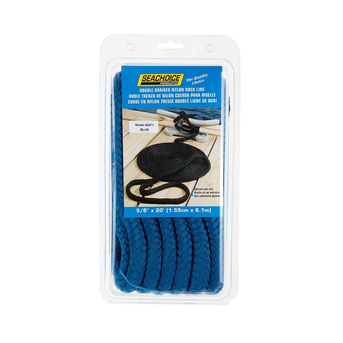 Seachoice 40471 Double Braid Nylon Dock Line 1