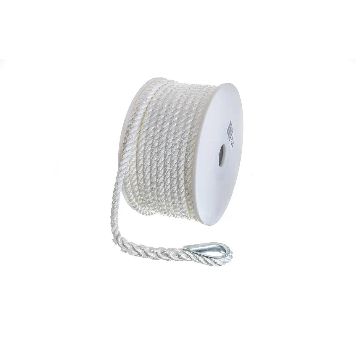 Seachoice 40711 3-Strand Twisted Nylon Anchor Line White, 3/8" X 100' 1