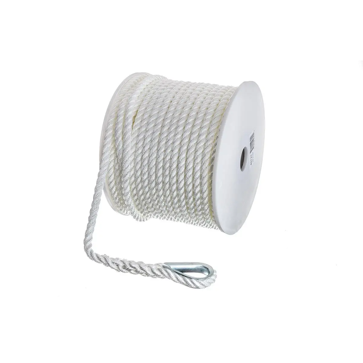 Seachoice 40721 3-Strand Twisted Nylon Anchor Line White, 3/8" X 150 1