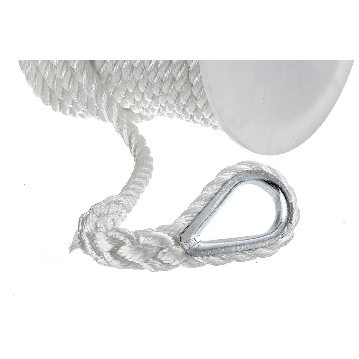 Seachoice 40731 3-Strand Twisted Nylon Anchor Line White, 1/2" X 100' 1