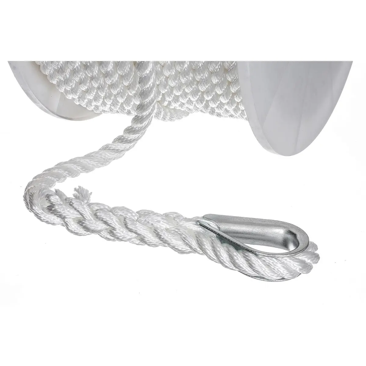 Seachoice 40741 3-Strand Twisted Nylon Anchor Line White, 1/2" X 150' 1