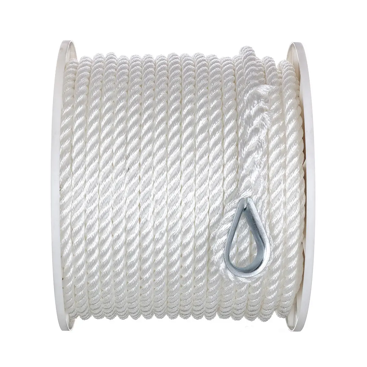 Seachoice 40751 3-Strand Twisted Nylon Anchor Line White, 1/2" X 200' 1