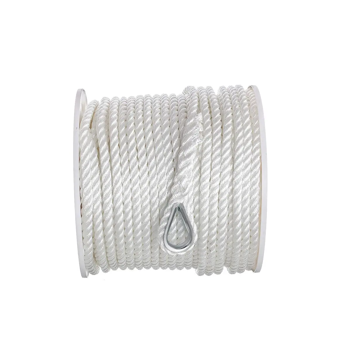 Seachoice 40781 3-Strand Twisted Nylon Anchor Line White, 1/2" X 250' 1