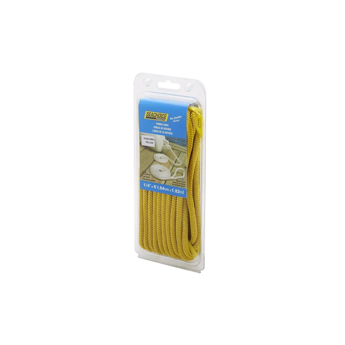 Seachoice 40821 Double Braided Nylon Fender Line (2 Per Pack) 1