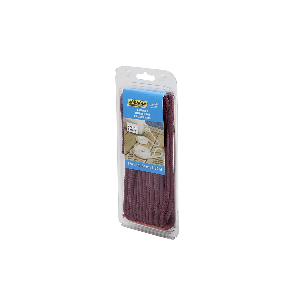 Seachoice 40911 Double Braided Nylon Fender Line (2 Per Pack) 1