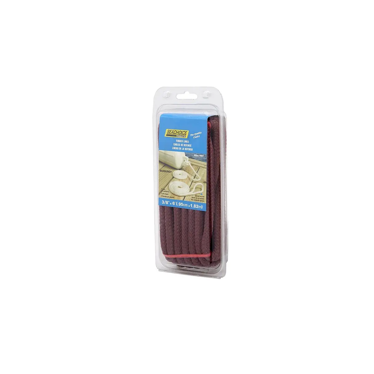 Seachoice 40981 Double Braided Nylon Fender Line (2 Per Pack) 1