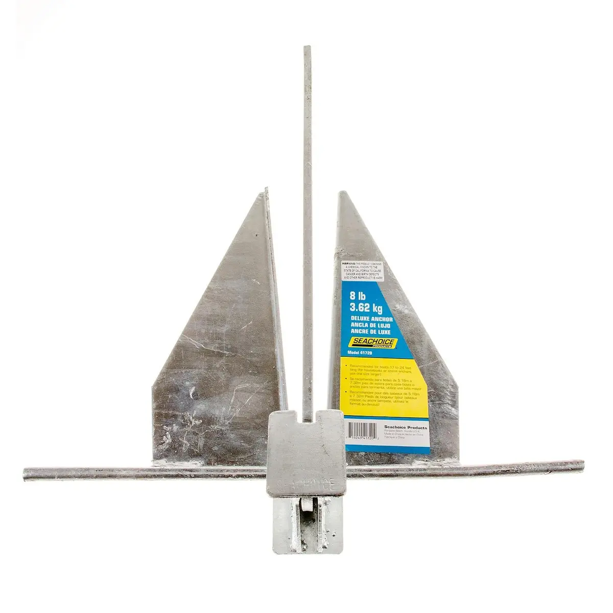 Seachoice 41720 Hot Dipped Galvanized Deluxe Anchor, Size 8S 1