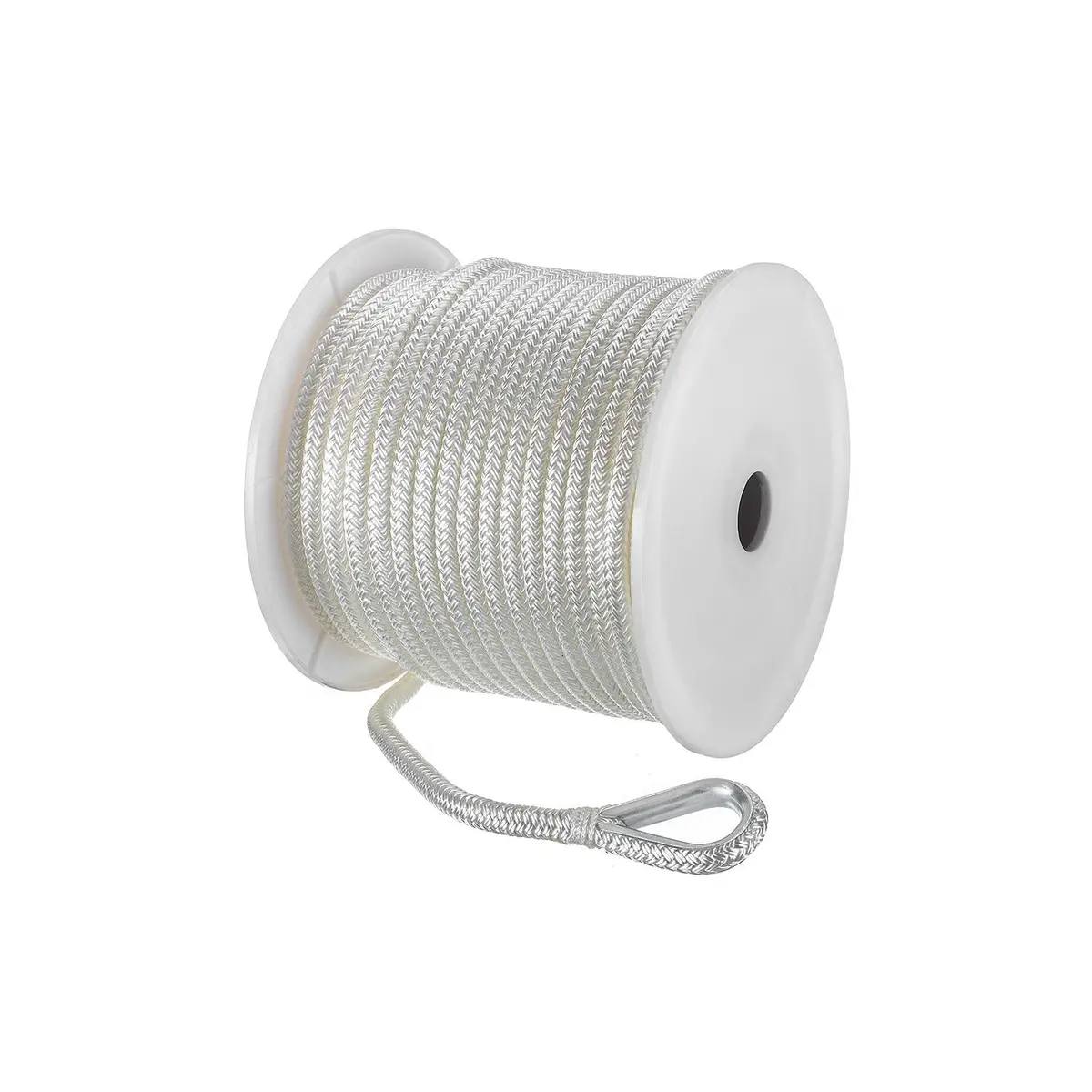 Seachoice 42111 Double Braid Nylon Anchor Line, White 1