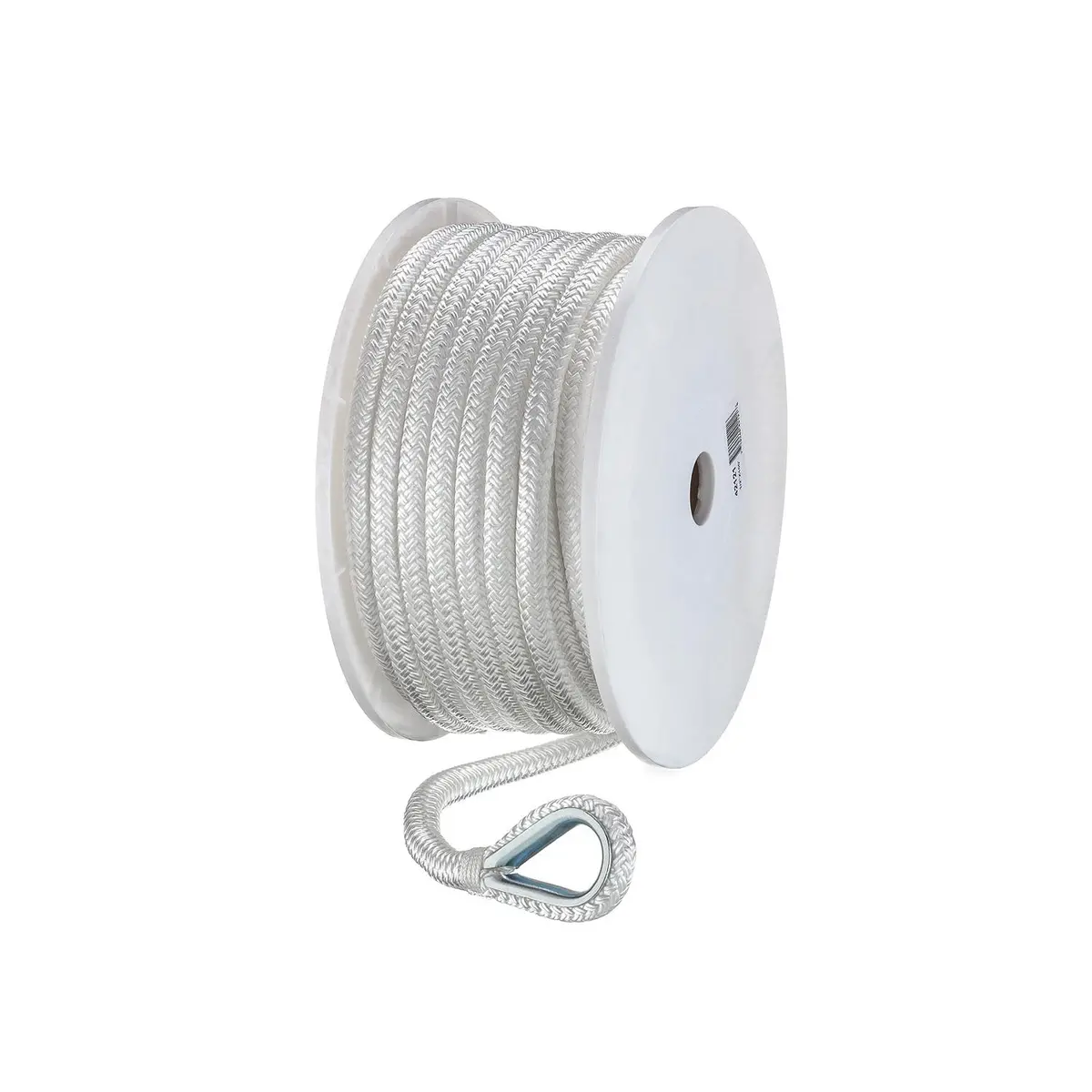 Seachoice 42121 Double Braid Nylon Anchor Line, White 1