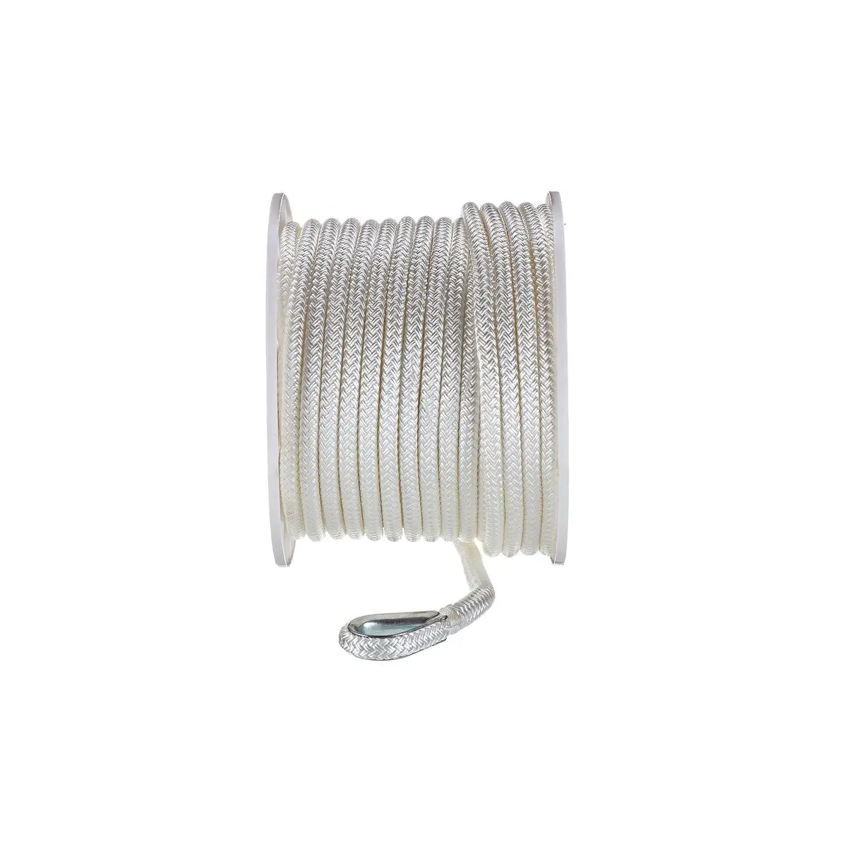 Seachoice 42131 Double Braid Nylon Anchor Line, White 1