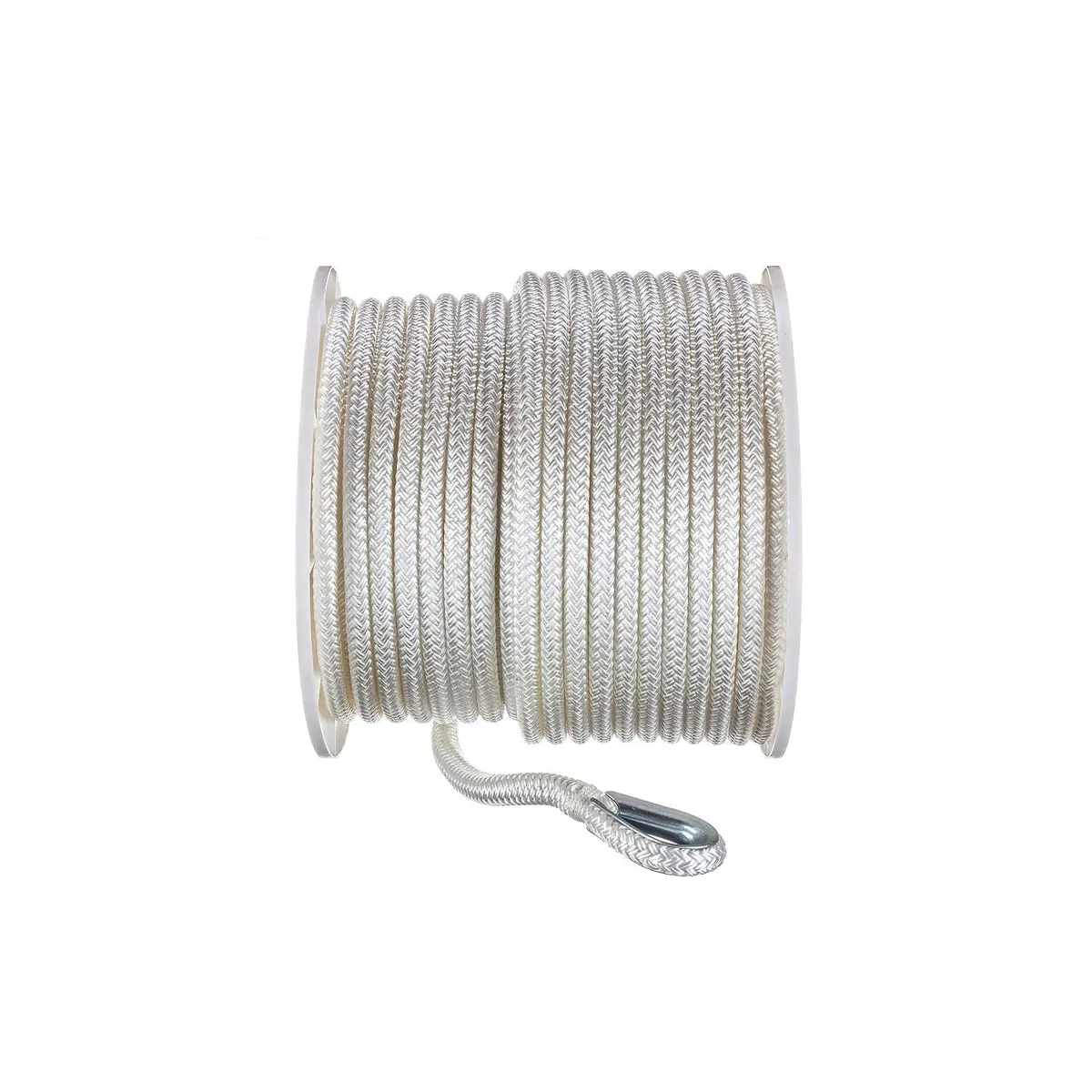 Seachoice 42141 Double Braid Nylon Anchor Line, White 1