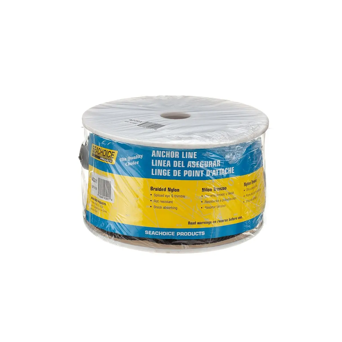 Seachoice 42201 Double Braid Nylon Anchor Line 3/8" X 100' Black 1