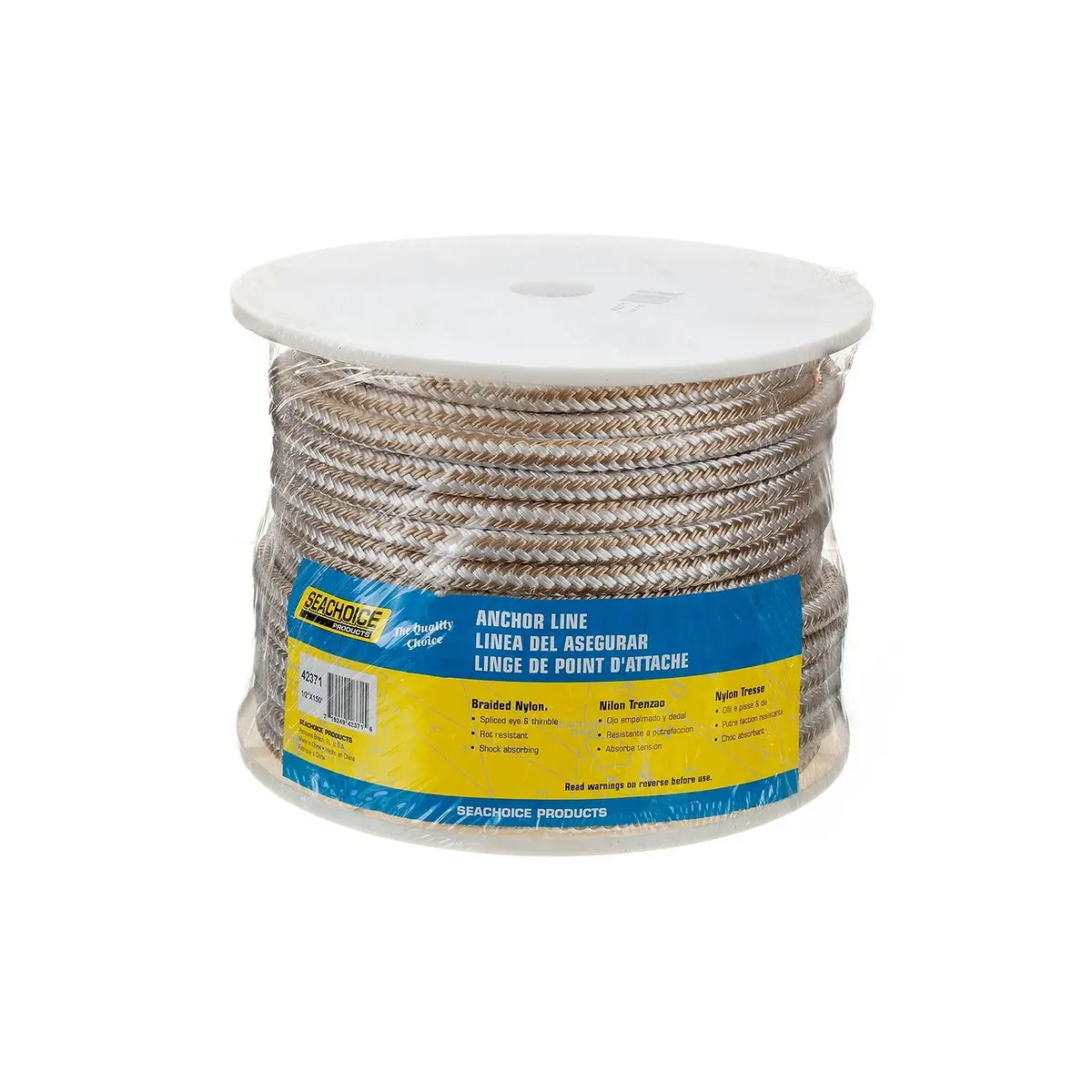 Seachoice 42371 Double Braid Nylon Anchor Line 1