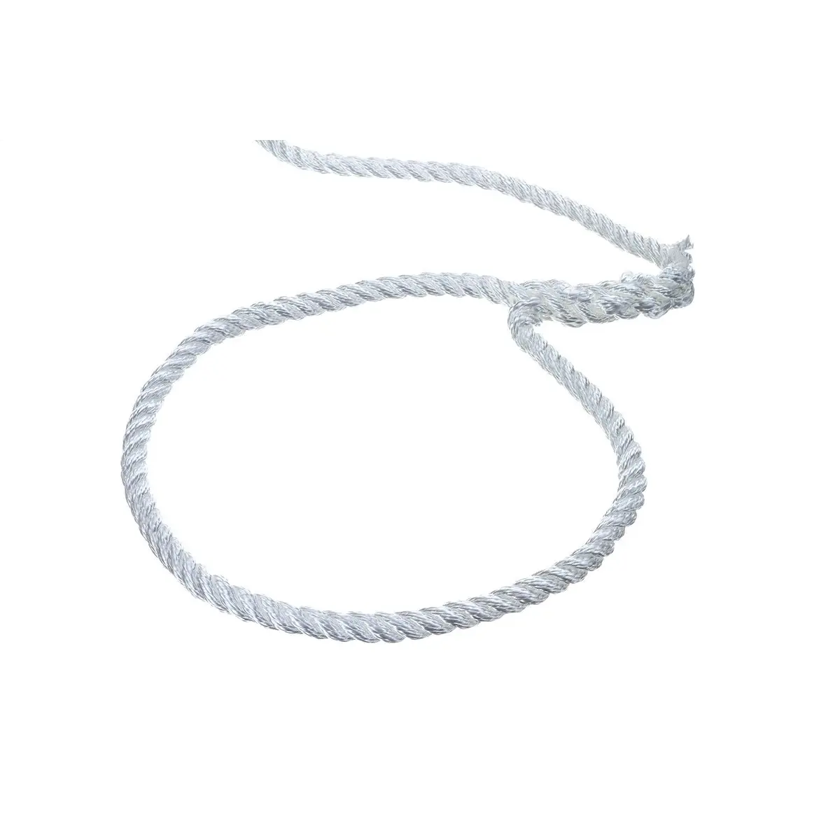 Seachoice 42501 3-Strand Twisted Nylon Dock Line, White, 3/8" X 10' 1