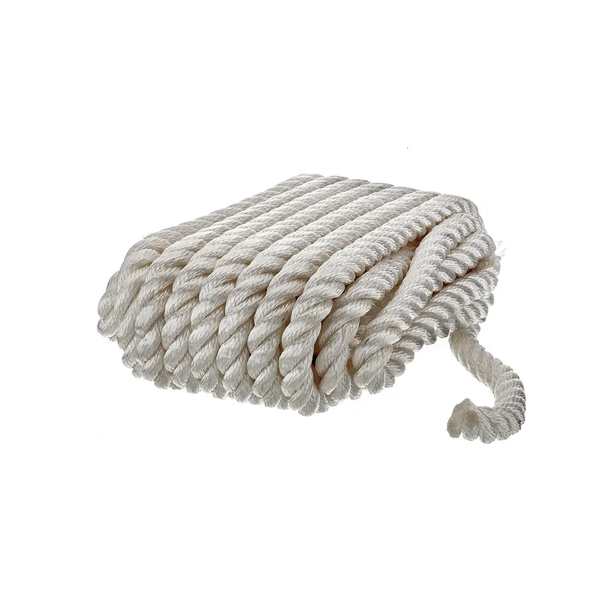 Seachoice 42621 3-Strand Twisted Nylon Dock Line, 5/8" X 35', White 2