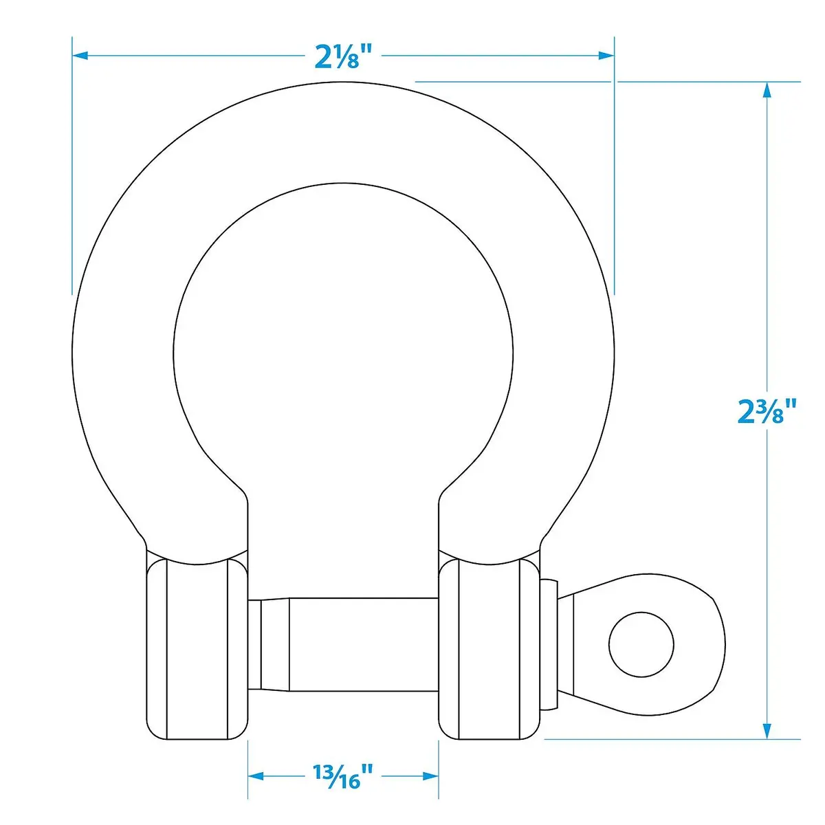 Seachoice 43181 Stainless Steel Anchor Shackle 1