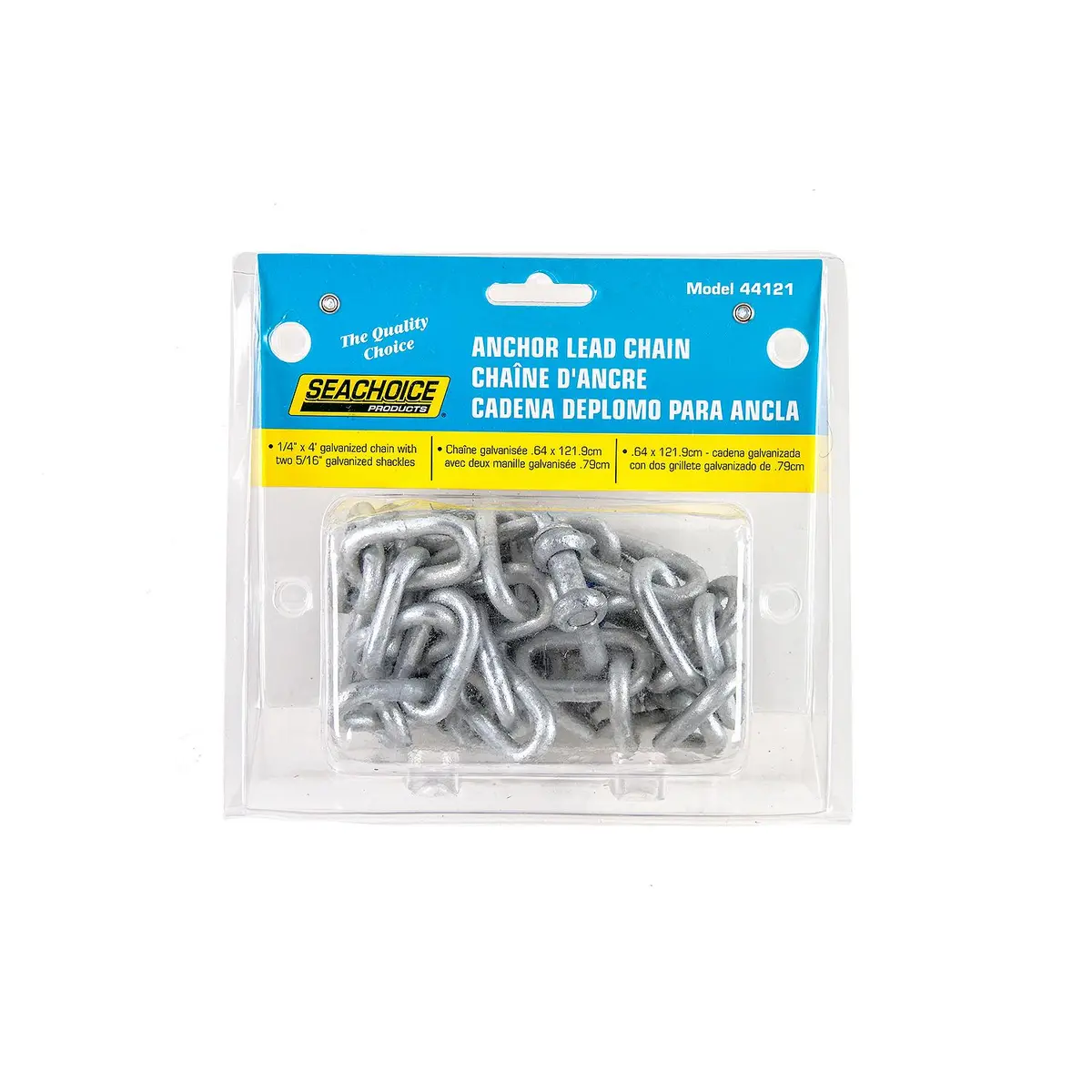 Seachoice 44121 Galvanized Anchor Lead Chain With Shackles 1