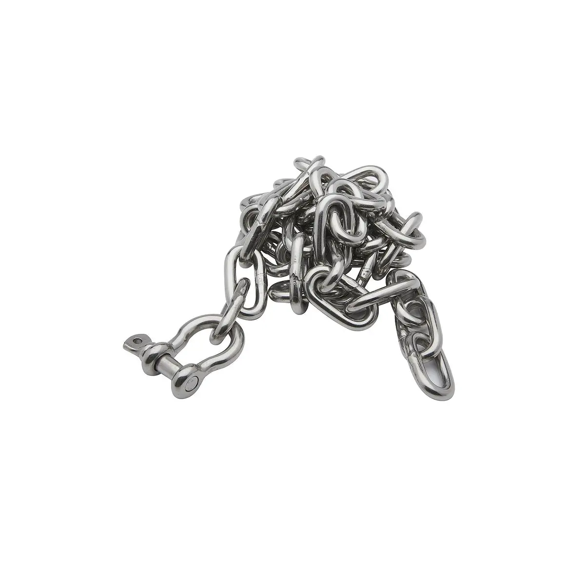 Seachoice 44123 Stainless Steel Anchor Lead Chain, 1/4" X 4', 5/16" Shackle 1